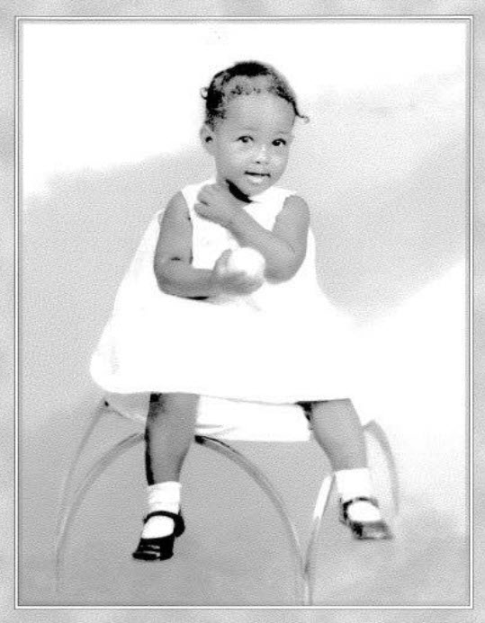 Cheryl as a baby