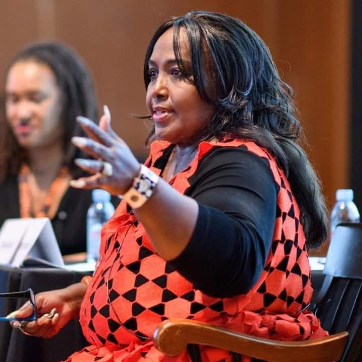Cheryl Scales leading a panel at Princeton University